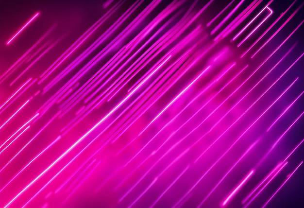 Foto linhas de led abstratas de néon em magenta