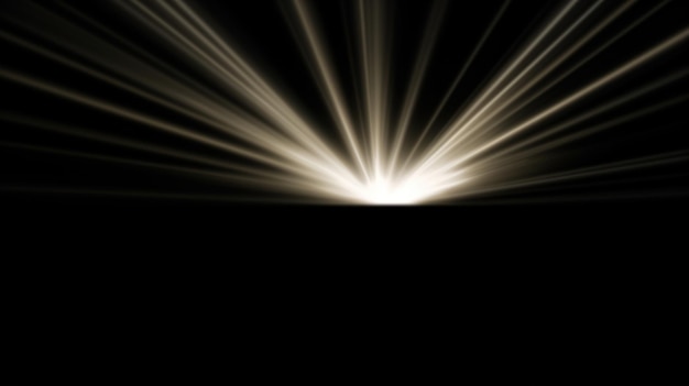 Linhas de luz preta e branca