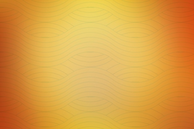 Linhas onduladas laranja e amarelas abstratas em gradiente