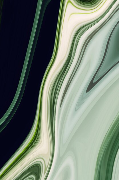Linhas verdes e brancas em um fundo azul escuro