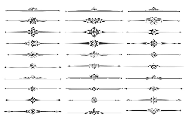 Linienränder, Trennwände und Rahmenelemente