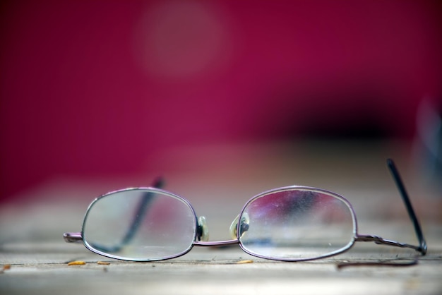 Foto linsenbeugung einer brille