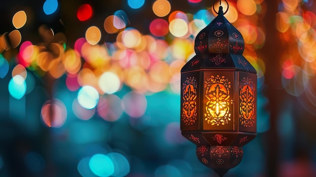 Linterna árabe de la celebración del Ramadán
