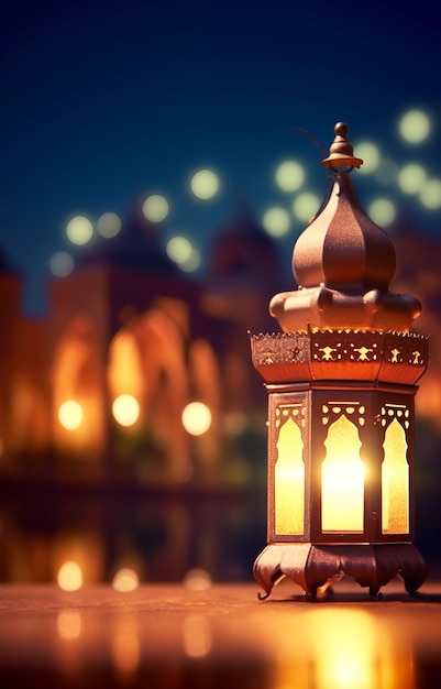 Linterna islámica para el Eid al-Fitr de Ramadán