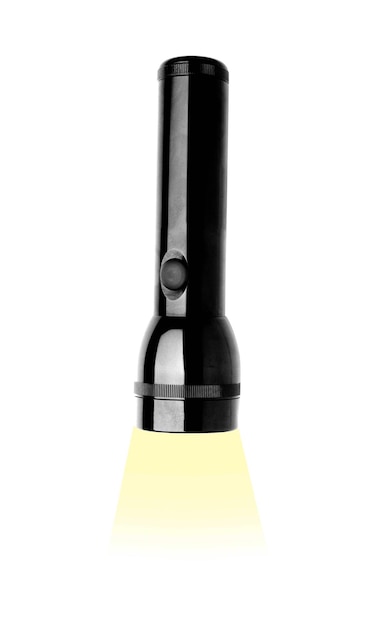 Linterna de metal negro