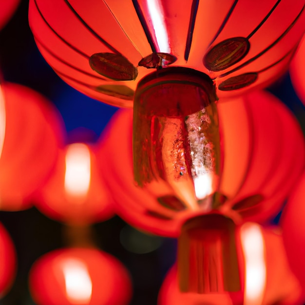 Foto linternas de año nuevo chino