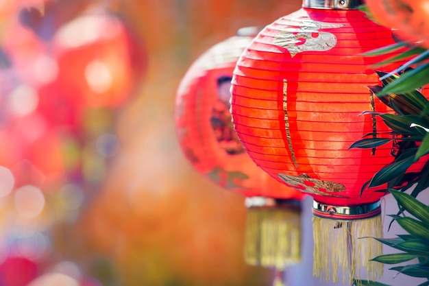 Linternas chinas del año nuevo en China Town.