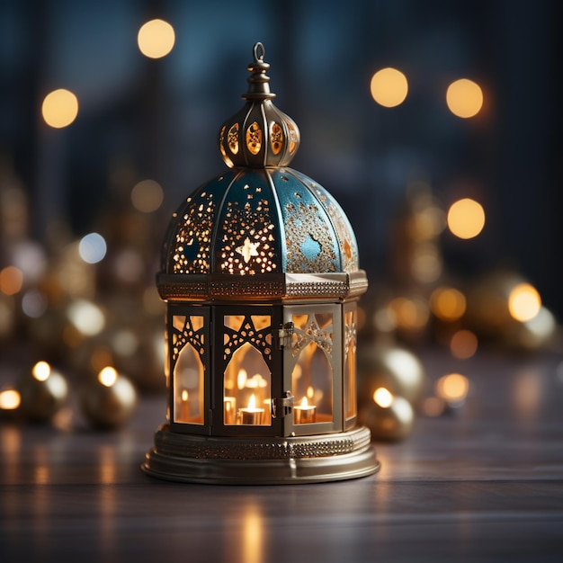 Linternas colgantes decorativas Ramadán Kareem feliz festival de Eid lámparas de fondo