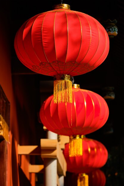 Foto linternas tradicionales chinas