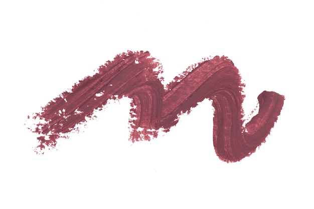 Lippenstift auf weißem Hintergrund