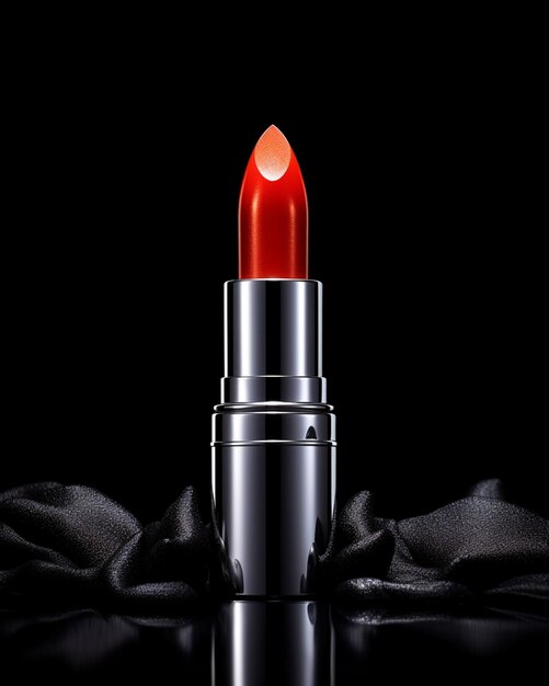 Lipstick femenino de labios coloridos conjunto rosa moda de lujo belleza estilo de glamour negro producto maquillaje matte rojo maquillaje diseño de maquillaje cosméticos tubo brillo fondo cara