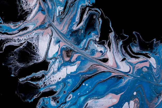 Liquid Acrylic es un arte fluido moderno con hermosos remolinos, manchas, líneas fluidas naturales.