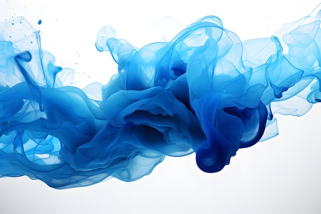 líquido azul abstrato Cores acrílicas e tinta na água A IA gera
