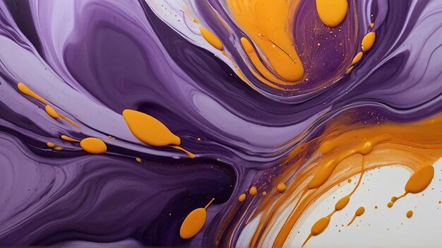 líquido de color púrpura y púrpura con colores amarillos y púrpuras