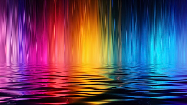 Líquido iridiscente que fluye en el fondo abstracto del efecto de pared de la pantalla con luz de fondo