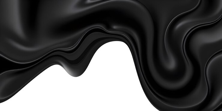 un líquido negro con un fondo blanco que dice " aceite puro "