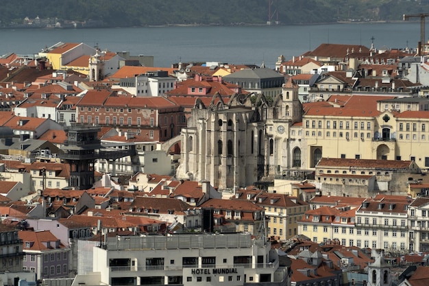 Lisboa panorama aéreo paisagem paisagem urbana