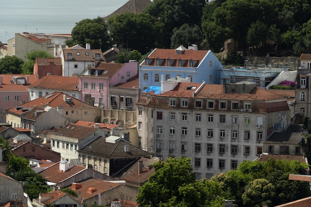 Lisboa panorama aéreo paisaje urbano