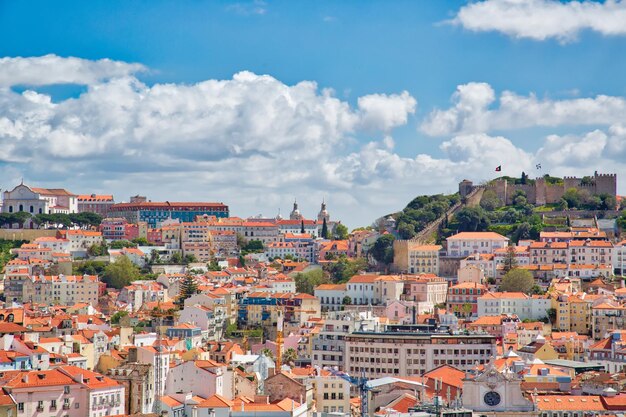 Lisboa vigia do centro histórico e Alfama e Castelo de São Jorge São Jorge em Portugal