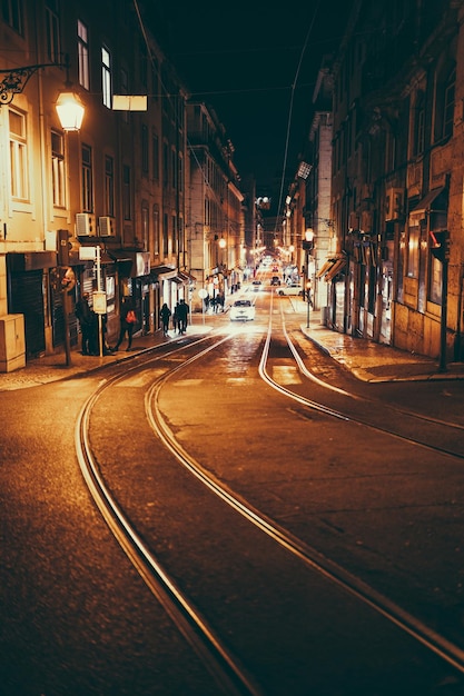 Foto lissabon in der nacht