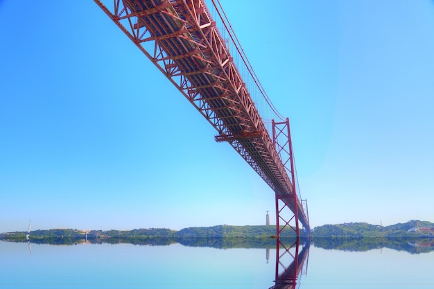 Lissabon Portugal April Brücke über den Tejo