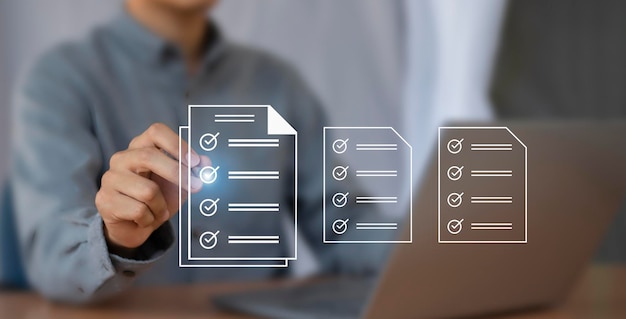 Lista de comprobación Complete la lista de comprobación del formulario digital de revisión del rendimiento