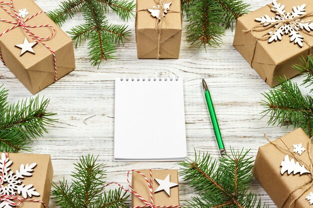 Lista de tarefas ou lista de desejos de Natal