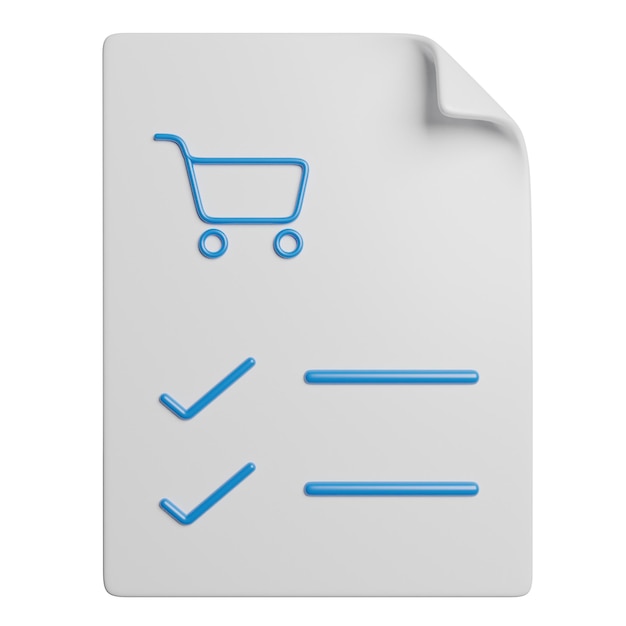 Lista de deseos de compras de comercio electrónico