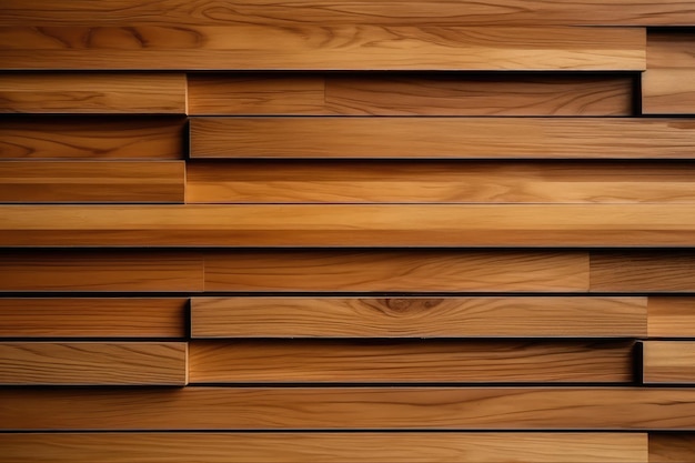 Listones de madera Línea de listón de madera natural organizar patrón textura AI generado