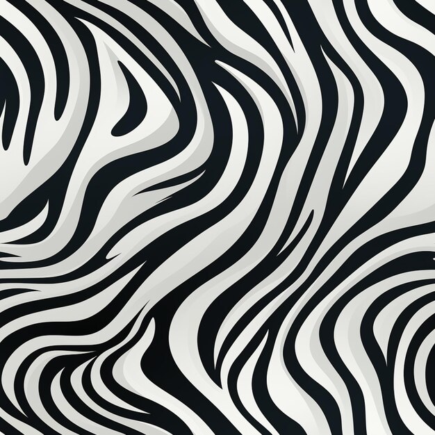 listras de zebra são pretas e brancas neste padrão abstrato generativo ai