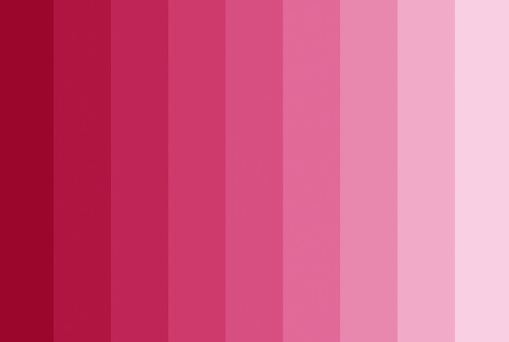 Foto listras horizontais de cor rosa gradiente para fundo abstrato