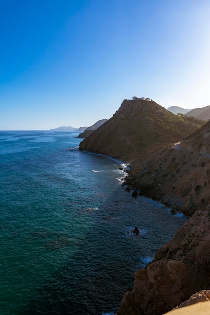 Litoral da província de Almeria Espanha Sempre ensolarado e selvagem