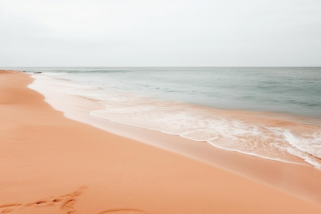 Litoral limpio con textura de arena suave