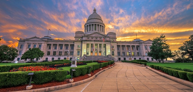 Little Rock Arkansas Estados Unidos en el Capitolio Estatal y el Parque