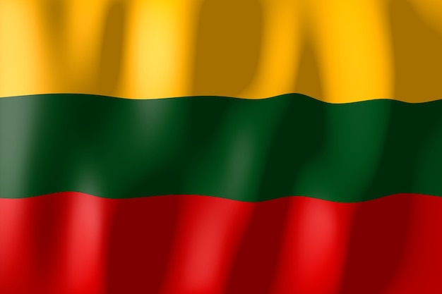 Foto lituania ondulado bandera del país