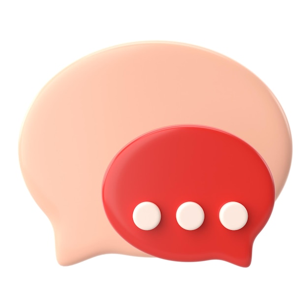 Live-Chat-Symbol 3D-Symbol