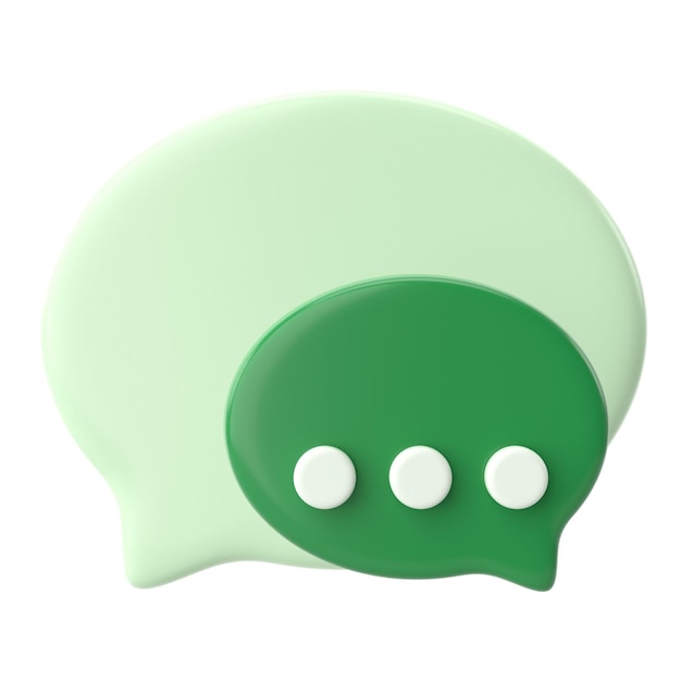 Live-Chat-Symbol 3D-Symbol