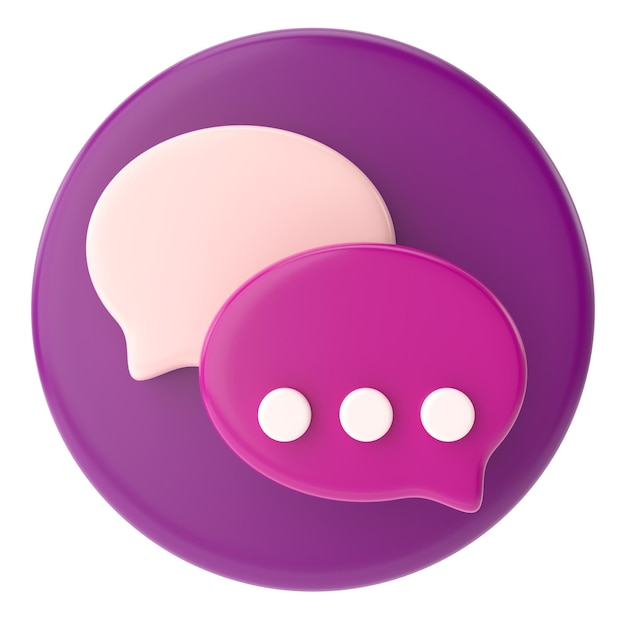 Live-Chat-Symbol 3D-Symbol