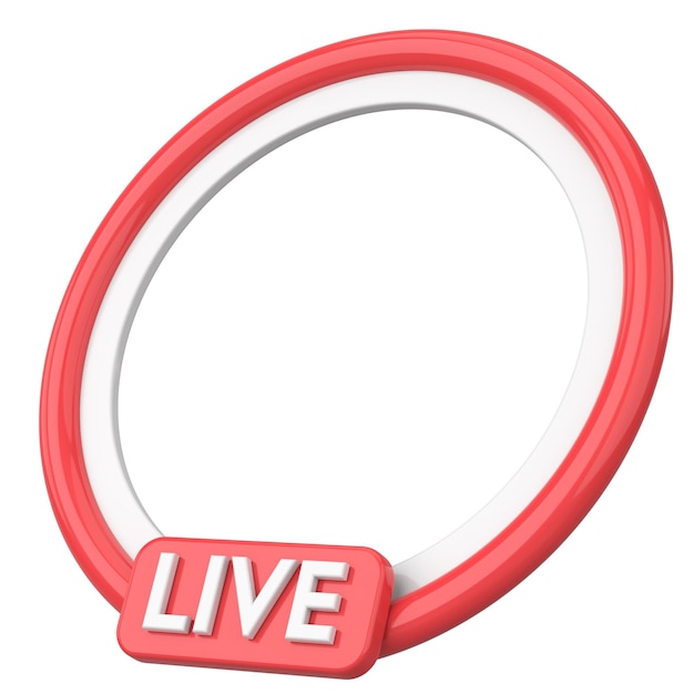 Live-Frame Live-Streaming 3D-Illustration