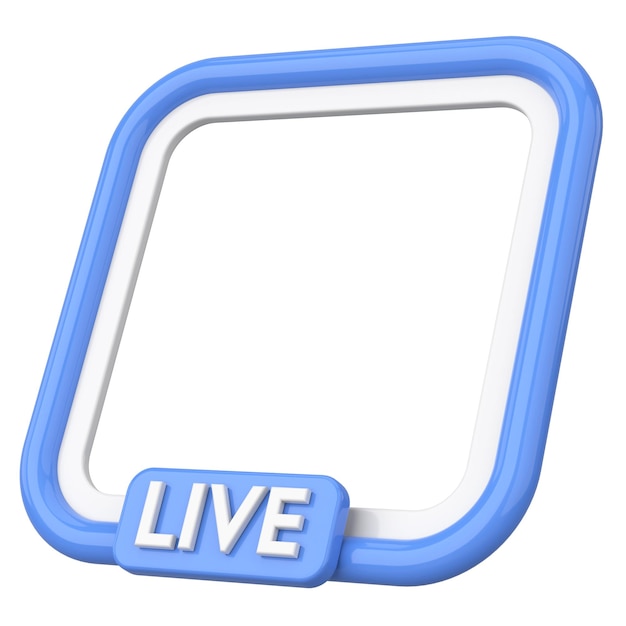 Live-Frame Live-Streaming 3D-Illustration