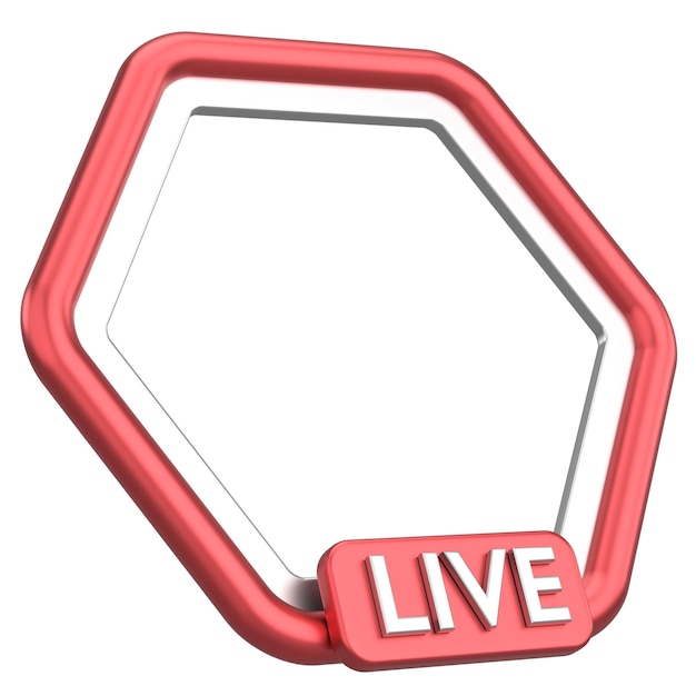 Foto live-frame live-streaming 3d-illustration