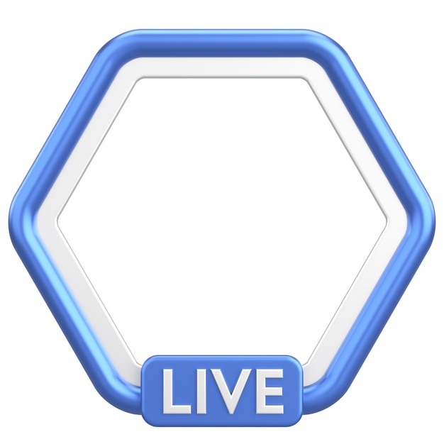 Live-Frame Live-Streaming 3D-Illustration