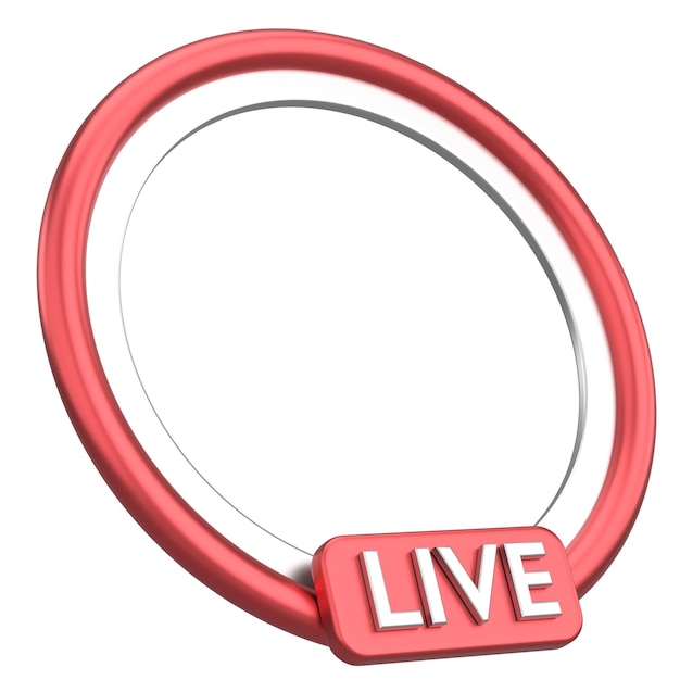 Live-Frame Live-Streaming 3D-Illustration