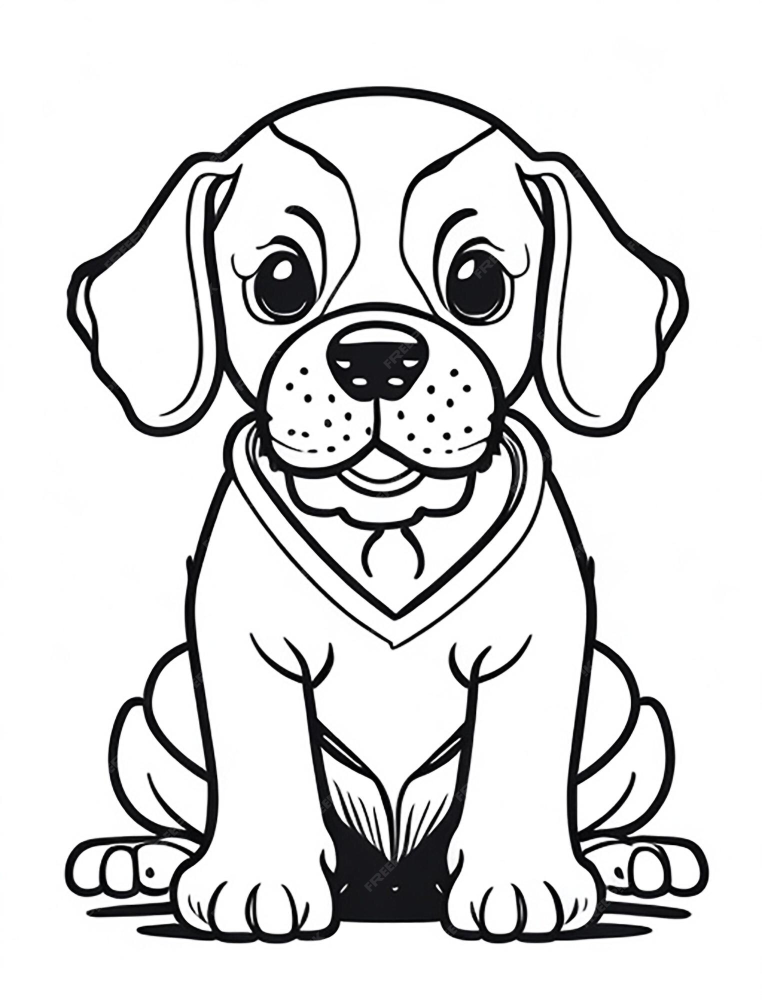 Desenho de Cachorro para Colorir - Colorir.com