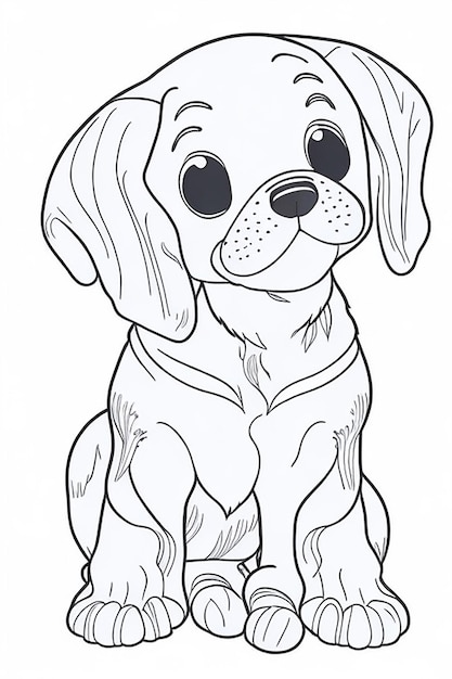 Desenho de Cachorro para Colorir - Colorir.com