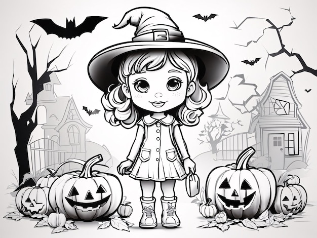 Livro de colorir de Halloween para crianças