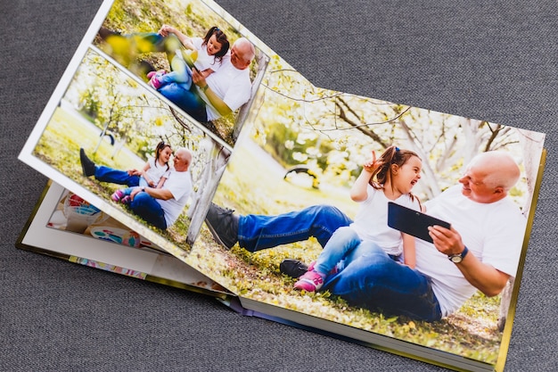 livro de fotos infantil, férias de verão