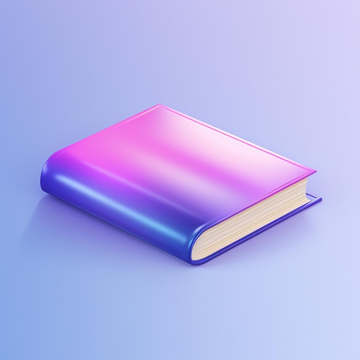 Foto livro ícone 3 d