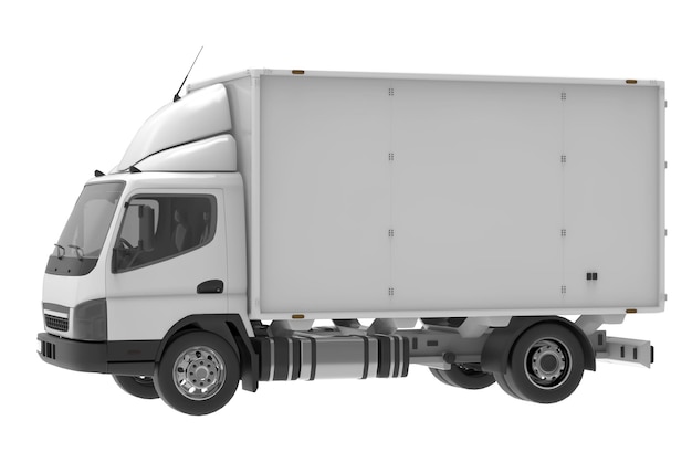 LKW isoliert van Vorlage 3D-Illustration Rendering