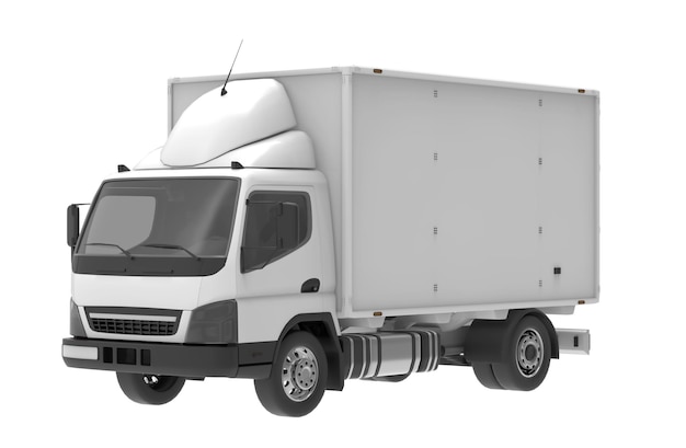 LKW isoliert van Vorlage 3D-Illustration Rendering